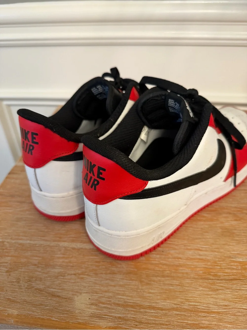 Men's Nike Air Force 1 Low – White/Red/Black